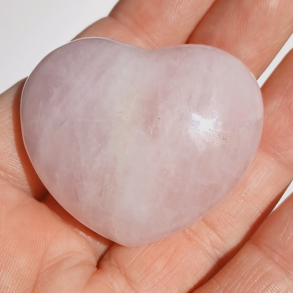 Other - 💗 Large Rose Quartz Polished Heart Natural Crystal Carving Love Metaphysical
